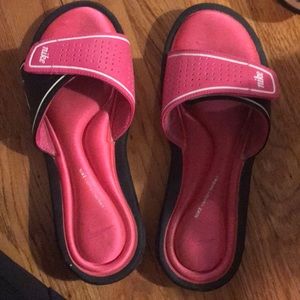 Pink Nike Slides